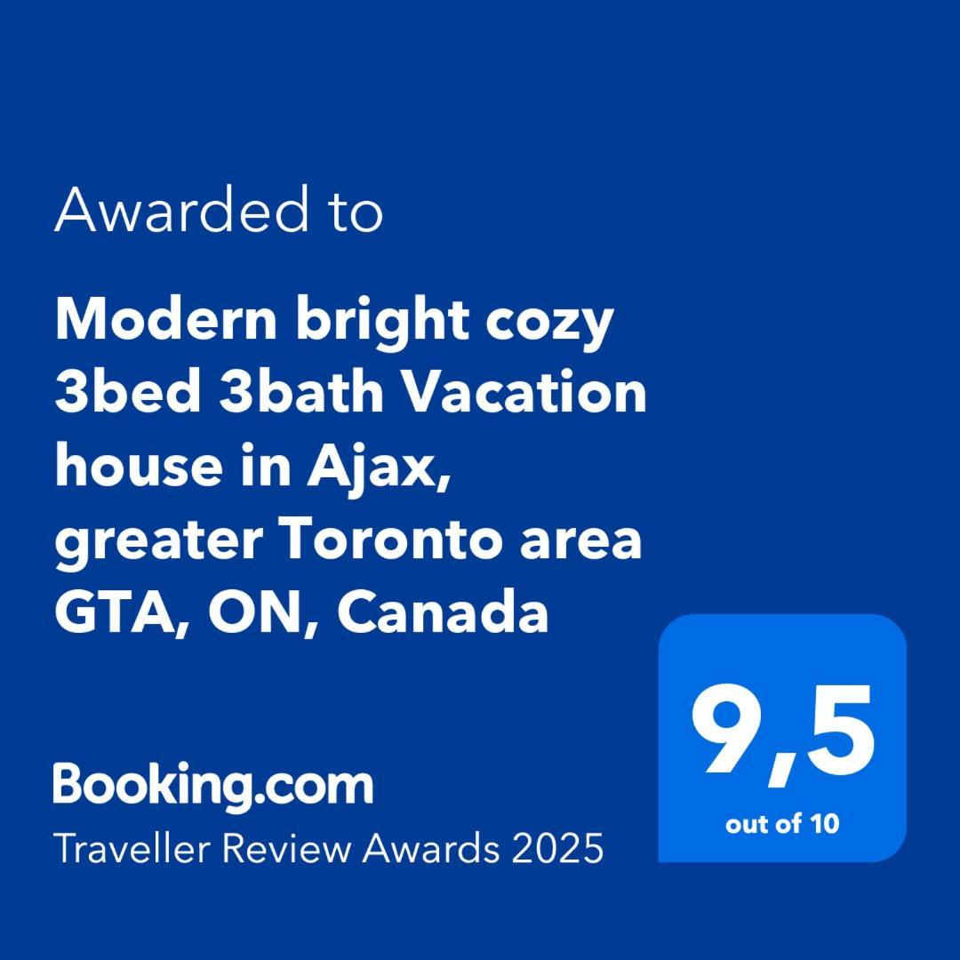 Modern Bright Cozy 3Bed 3Bath Vacation House In Ajax, Greater Toronto Area Gta, On, Canada Exterior photo